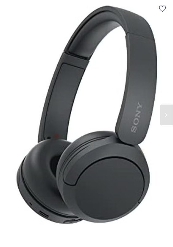 Sony WH-CH520 wireless on-ear headphones with mic